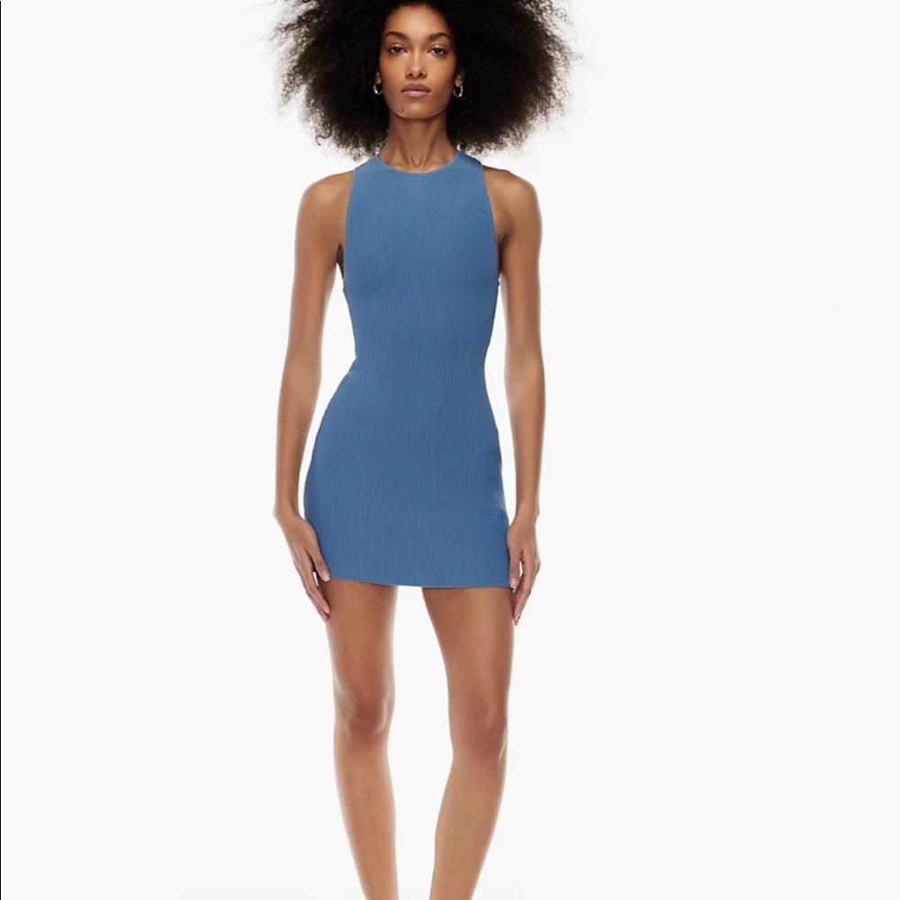 COPY - Babaton
Sculpt Knit Racer Dress in coffee bean (brown)
